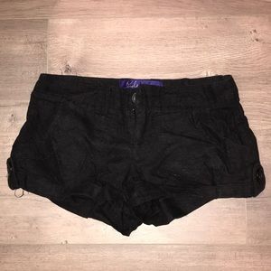 Black short shorts